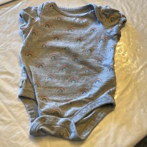 Gray rainbow onesie